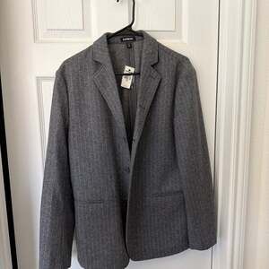 Express‎ Men 38Slim Gray Pinstripe Wool Blend Sports Jacket Blazer Suit Coat NWT